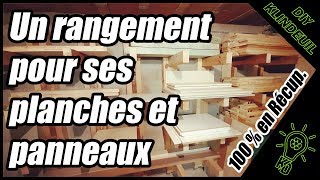 RANGEMENT POUR PLANCHES ET PANNEAUX EN BOIS [upl. by Kiel]