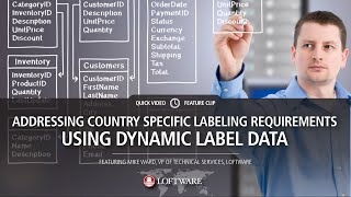 Addressing Country Specific Labeling Requirements Using Dynamic Label Data [upl. by Eidorb484]