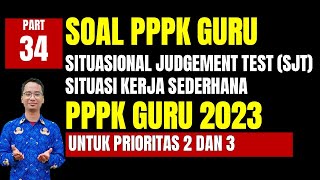 SOAL SITUATIONAL JUDGEMENT TEST GURU PPPK 2023 PART 34 [upl. by Barbara-Anne182]