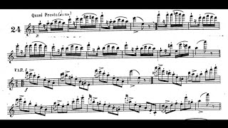 N Paganini  Caprice for Solo Flute Op1 No24 w Score [upl. by Janine]