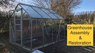 Greenhouse Assembly amp Restoration  Aluminium 6x8 [upl. by Yuht]