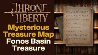 Mysterious Treasure Map Throne and Liberty Codex Fonos Basin Treasure [upl. by Ahkeber]