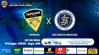 Campeonato Gaúcho Série quotBquot  Tapejara Futsal X São José do Inhacorá [upl. by Saihtam]