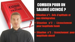 Licenciement pour inaptitude  Indemnités [upl. by Eneloj]