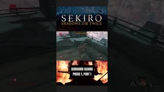 ⚔️ Genichiro Ashina Phase 1 Part 1⚔️ sekiro soulslike soulsborne genichiroashina games short [upl. by Enimasaj910]