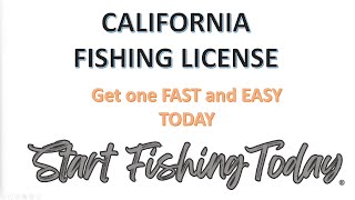 California FISHING License Get it FAST and EASY online [upl. by Burta]