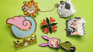 Wholesale Pins Custom Enamel Safety Pins Cute Brooch Animal Enamel Lapel Pins With Chain For Clothes [upl. by Eelanna]