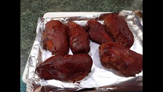 How to smoke skinless chicken breast on a Masterbuilt Electric Smoker [upl. by Hcaz]