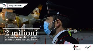 COVID19 2 milioni di mascherine ai Carabinieri Cerimonia di consegna con lAD CDP Fabrizio Palermo [upl. by Eugor965]