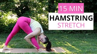 HAMSTRING STRETCHES  flexibility amp mobility for tight hamstrings I No Talking I 15 min [upl. by Grannie]