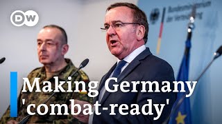 Germany announces major military overhaul  DW News [upl. by Amsab]