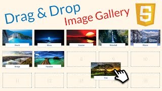 DRAG amp DROP Image Gallery with JavaScript Part 3 [upl. by Aihtela]