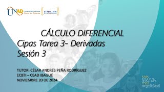 Cipas TAREA 3  Derivadas Sesión 3 [upl. by Hall]