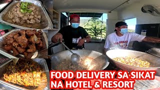 FOOD DELIVERY SA SIKAT NA RESORT SA BULACAN  8 WAVES  MAY NAG RENT NG KABELLYS FARM [upl. by Nomael]