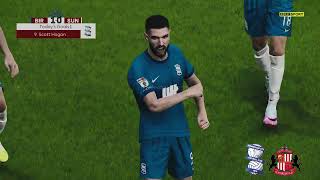 Birmingham City vs Sunderland Highlights  EFL Championship 202324  PES 21 [upl. by Anetsirk]