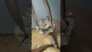 Creating the Perfect Diamond Ring Round Embedded Diamonds and More [upl. by Mendoza]