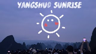 Iconic Sunrise at Yangshuo Hills China  2024 [upl. by Fernanda]