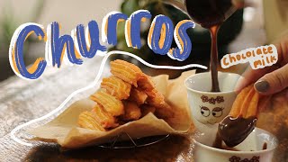 CHURROS WITH CHOCOLATE SAUCE BY NINOS HOME [upl. by Htiekal198]