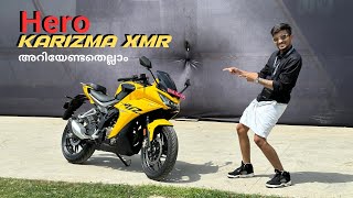 HERO KARIZMA XMR DETAILED WALKAROUND REVIEW IN MALAYALAM  EXHAUST SOUND [upl. by Adnic]