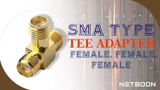 T Type SMA Adapter Splitter 3 Way SMA Female FFF Adapter Connector 50 Ohm Material Brass [upl. by Farlee]