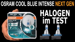 Osram Cool Blue Intense NEXT GEN CBN H8 Halogen Test  Testbericht Vergleiche Messwerte [upl. by Aizek]