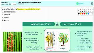 NEET 2018 Botany Q163 Detailed Analysis of Flower Structure  Petals Stamens Pistil and Ovary [upl. by Yendys]