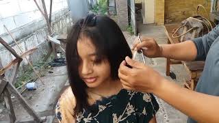 cewek cantik potong rambut pixie longtopixie potongpendek potongpixie [upl. by Carroll]