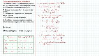 Dissolution de chlorure de plomb [upl. by Eentruoc]