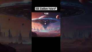 USA Stadiums in the future stadium cyberpunk future cybercity shorts [upl. by Irrot]