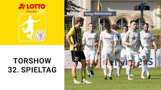 Torshow 32 Spieltag LOTTO Hessenliga 202324 [upl. by Kensell635]