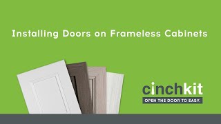 Installing a Door on a Frameless Cabinet [upl. by Gib724]