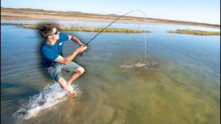 Stalking AGGRESSIVE Redfish On CLEARWATER Flats Part 1 [upl. by Aiselad]