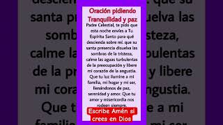 ORACIÓN PIDIENDO TRANQUILIDAD Y PAZ dios jesus jesuschrist amen amor oração frases fe [upl. by Catharine]