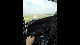 NAN NING airport visual approach runway 05 aviationavgeek landing b737 [upl. by Oberstone]