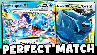 The NEW Lapras ex Breaks Dialga Vstar [upl. by Ilrak]