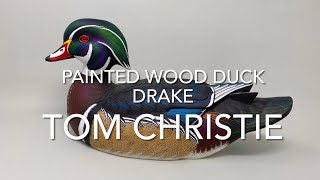 Finished Wood Duck Drake Decoy [upl. by Nylanna]