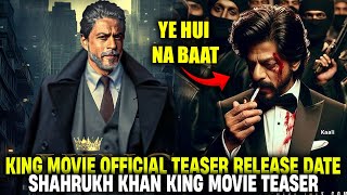 King Movie Official Teaser Release Date Confirmed  Shahrukh Khan  Flunky Media [upl. by Thurmond]