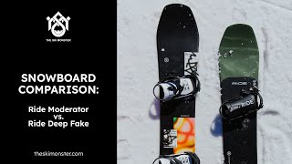 Snowboard Comparison Ride Deep Fake VS Moderator [upl. by Ojyma]