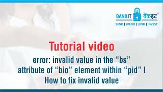 How to fix invalid value in the “BS” attribute of “BIO” element within “PID”  Morpho MFS100 Error [upl. by Iddo]