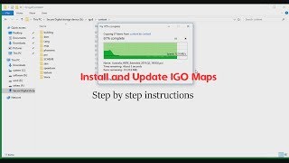 How To Install And Update IGo Primo Maps On SD Card [upl. by Nylinej941]