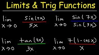 Limits of Trigonometric Functions [upl. by Nisse329]