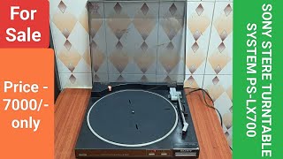 SONY STEREO TURNTABLE SYSTEM PSLX700 Contact No  8750424840 [upl. by Eidoj]