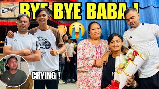 Baba Emotional Hunu Vayo Afno Desh Xodera Jada 😭  Bye Bye Baba 😭  Roshan Vlogs [upl. by Whitson38]