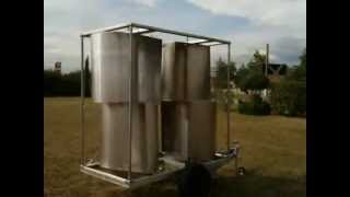 homemake DIY wind turbine vertical savonius darrieus windgenerator 10kw eolienne vawt [upl. by Yezdnil]