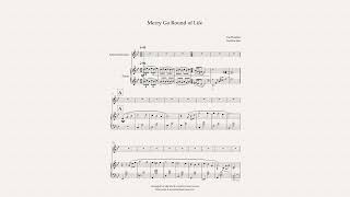 Merry Go Round of Life  Piano Accompaniment for Solo Instrument easy [upl. by Nolra]