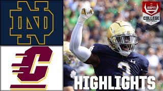 Central Michigan Chippewas vs Notre Dame  Full Game Highlights [upl. by Adaiha]