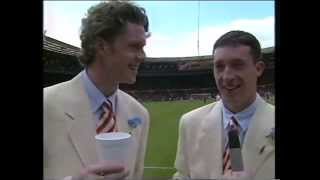 Liverpool players joking around before the 1996 FA Cup Final [upl. by Lear17]