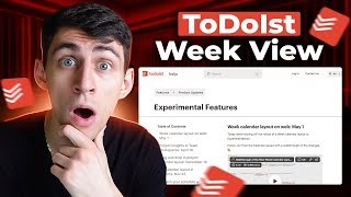 FINALLY  ToDoIst Week View Update [upl. by Crissy]