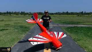 YAK55 30 89quot Wingspan Flight Review with Pete and Santiago Perez [upl. by Yalc792]