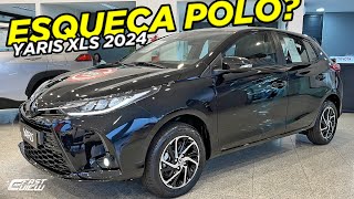 NOVO TOYOTA YARIS XLS 2024 COM TETO SOLAR E MOTOR ASPIRADO CARO QUE HB20 POLO E 208 É BOA OPÇÃO [upl. by Ihcas430]